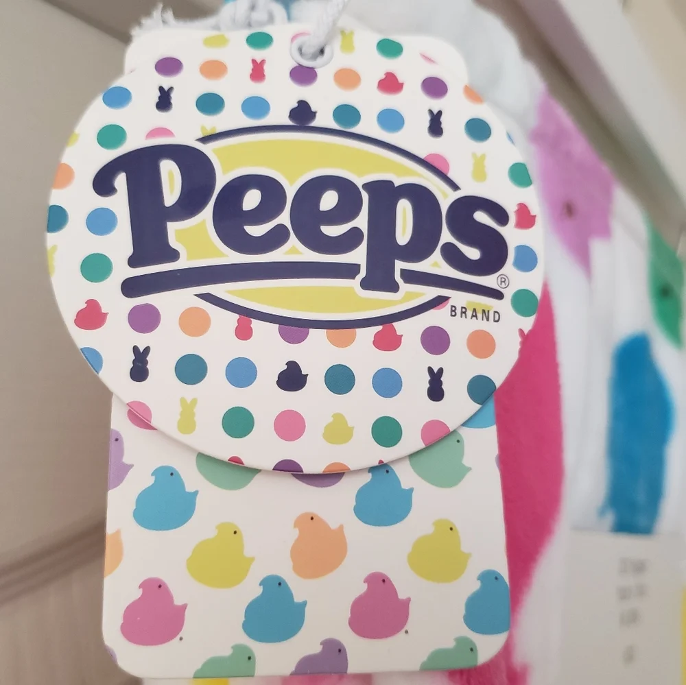 Peeps Easter Chicks Plush Throw Blanket 50x60 NWT